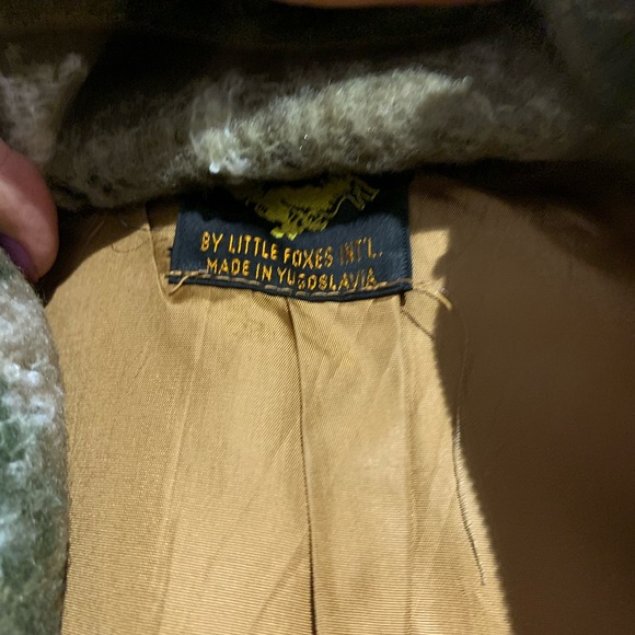 Vntg Fox Run by Little Fox Intl Suede Tan Genuine Leather Jacket - Picture 6 of 10